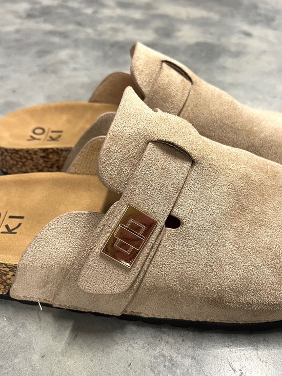 Shoes - suede clog slides